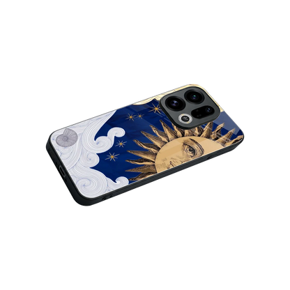 Solar Bliss stylish phone case for oppo find x9 | glossy glass and slim fit