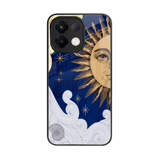 Solar Bliss back phone cover | glass case for oppo k13 5g