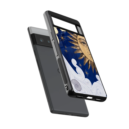 Solar Bliss sleek google pixel 6 pro cover with tempered glass back and TPU edges
