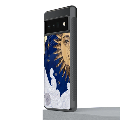Solar Bliss stylish phone case for google pixel 6 pro | glossy glass and slim fit