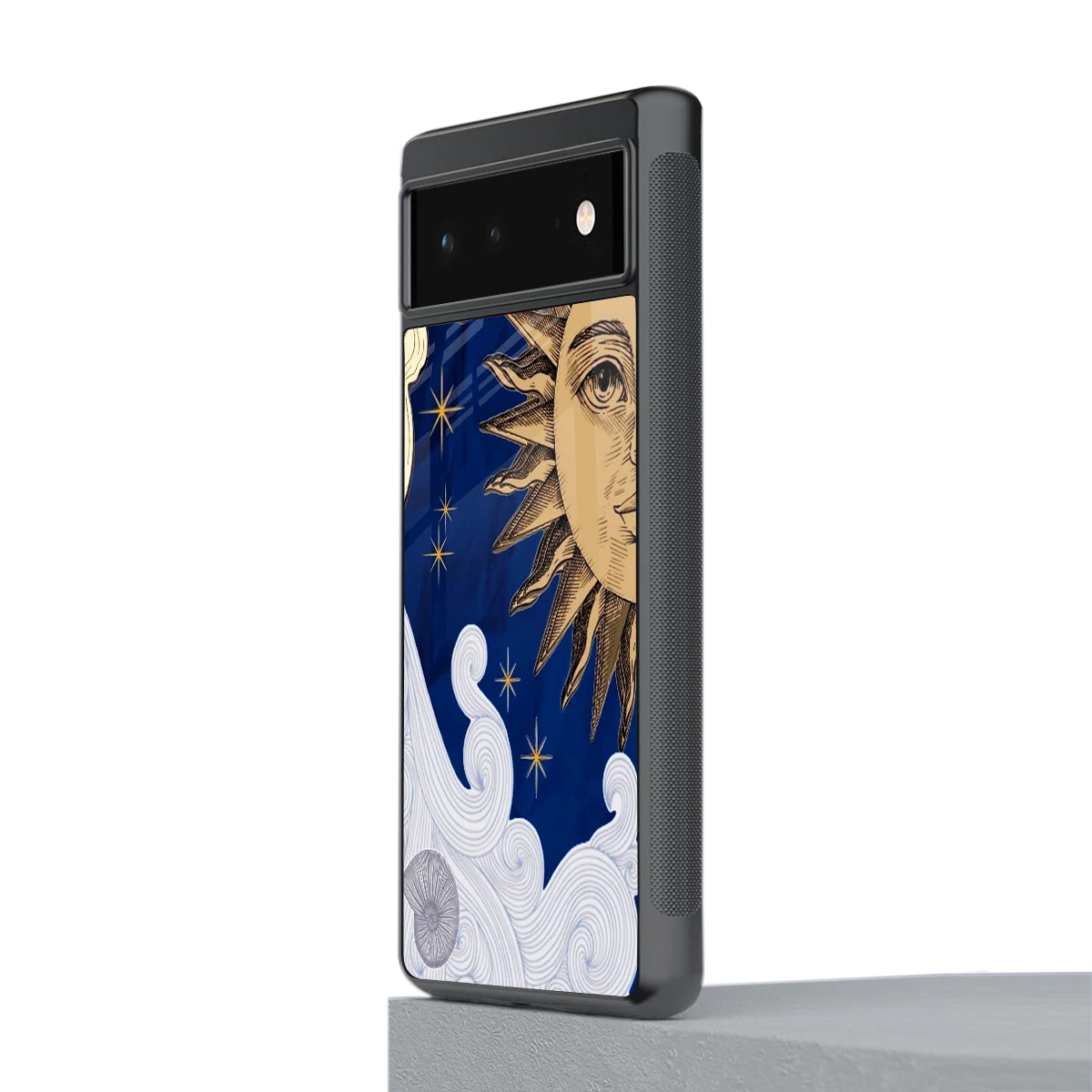 Solar Bliss stylish phone case for google pixel 6a | glossy glass and slim fit