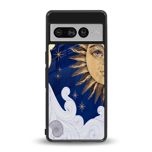 Solar Bliss back phone cover | glass case for google pixel 7 pro