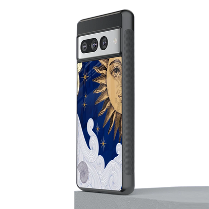 Solar Bliss stylish phone case for google pixel 7 pro | glossy glass and slim fit