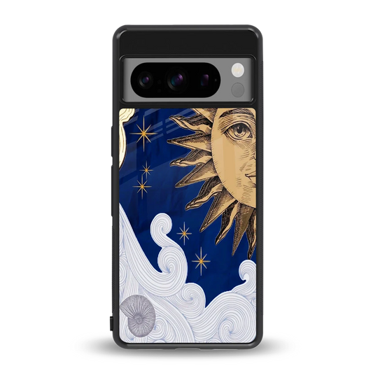 Solar Bliss back phone cover | glass case for google pixel 8 pro