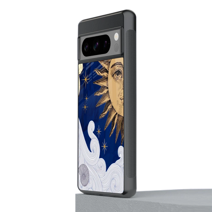 Solar Bliss stylish phone case for google pixel 8 pro | glossy glass and slim fit