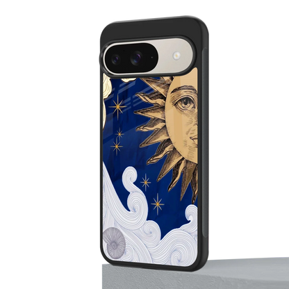 Solar Bliss google pixel 9 mobile cover | shockproof glass phone case