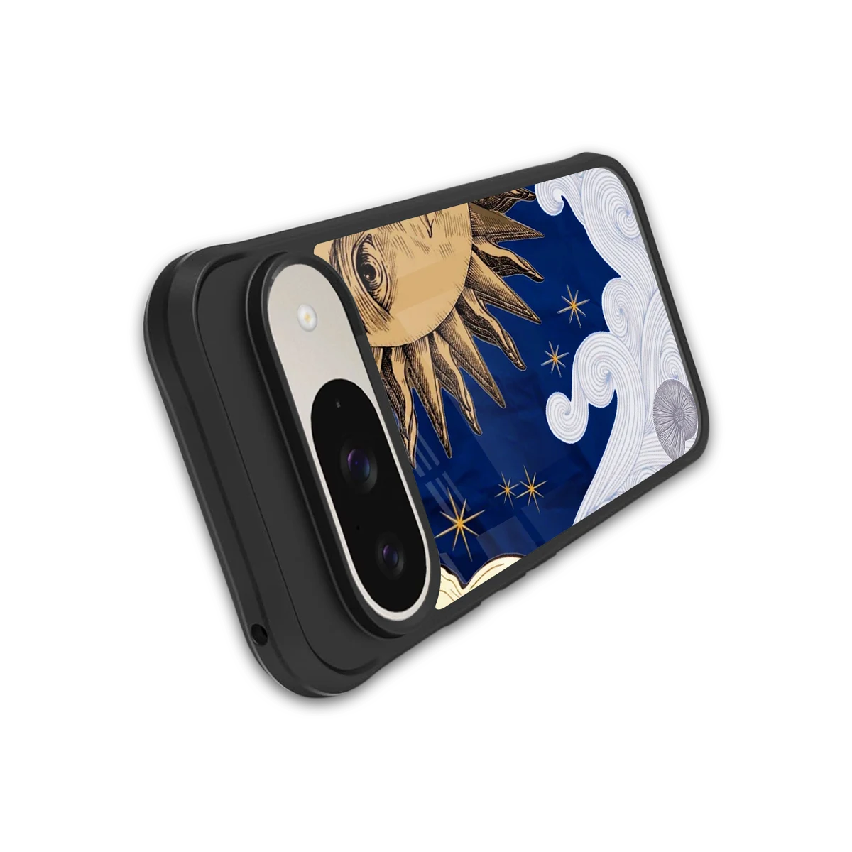 Solar Bliss stylish phone case for google pixel 9 | glossy glass and slim fit