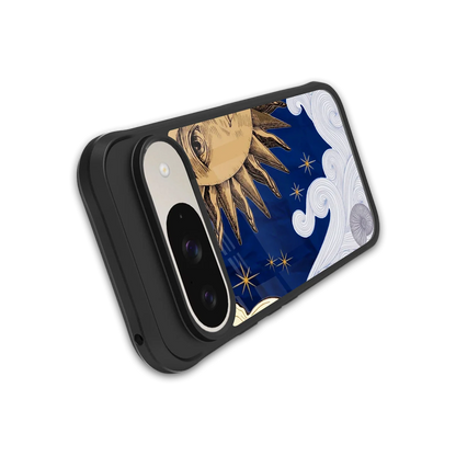 Solar Bliss stylish phone case for google pixel 9 | glossy glass and slim fit