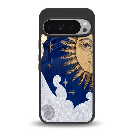 Solar Bliss back phone cover | glass case for google pixel 9 pro xl