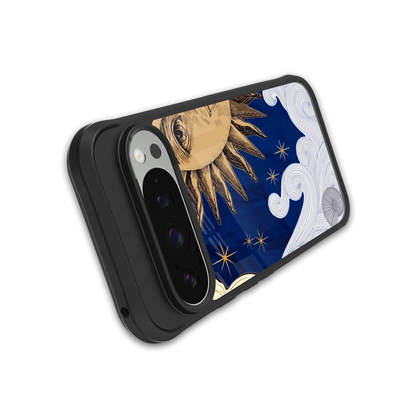 Solar Bliss stylish phone case for google pixel 9 pro | glossy glass and slim fit
