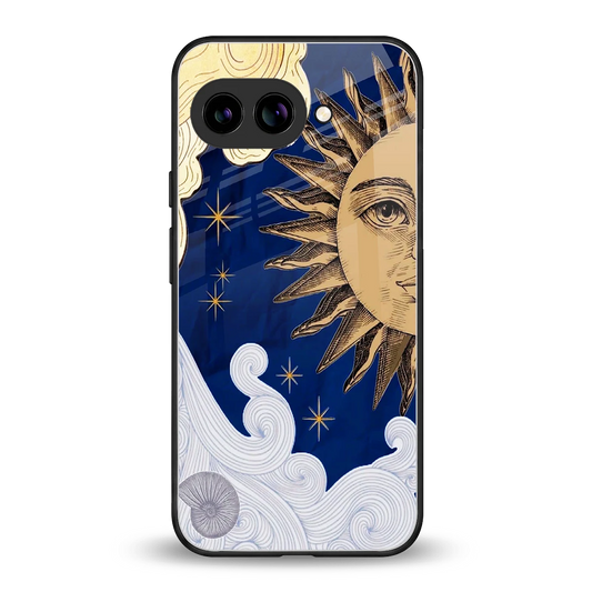 Solar Bliss back phone cover | glass case for google pixel 9a