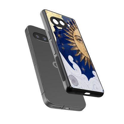 Solar Bliss sleek google pixel 9a cover with tempered glass back and TPU edges
