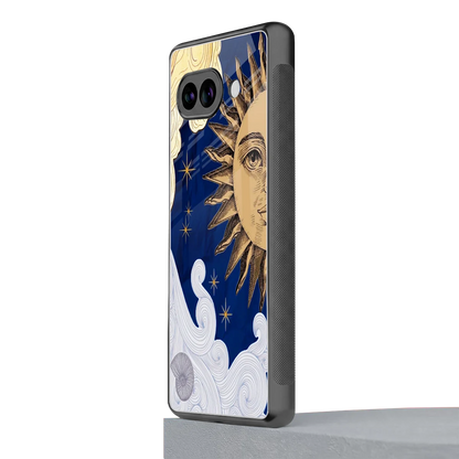 Solar Bliss google pixel 9a mobile cover | shockproof glass phone case