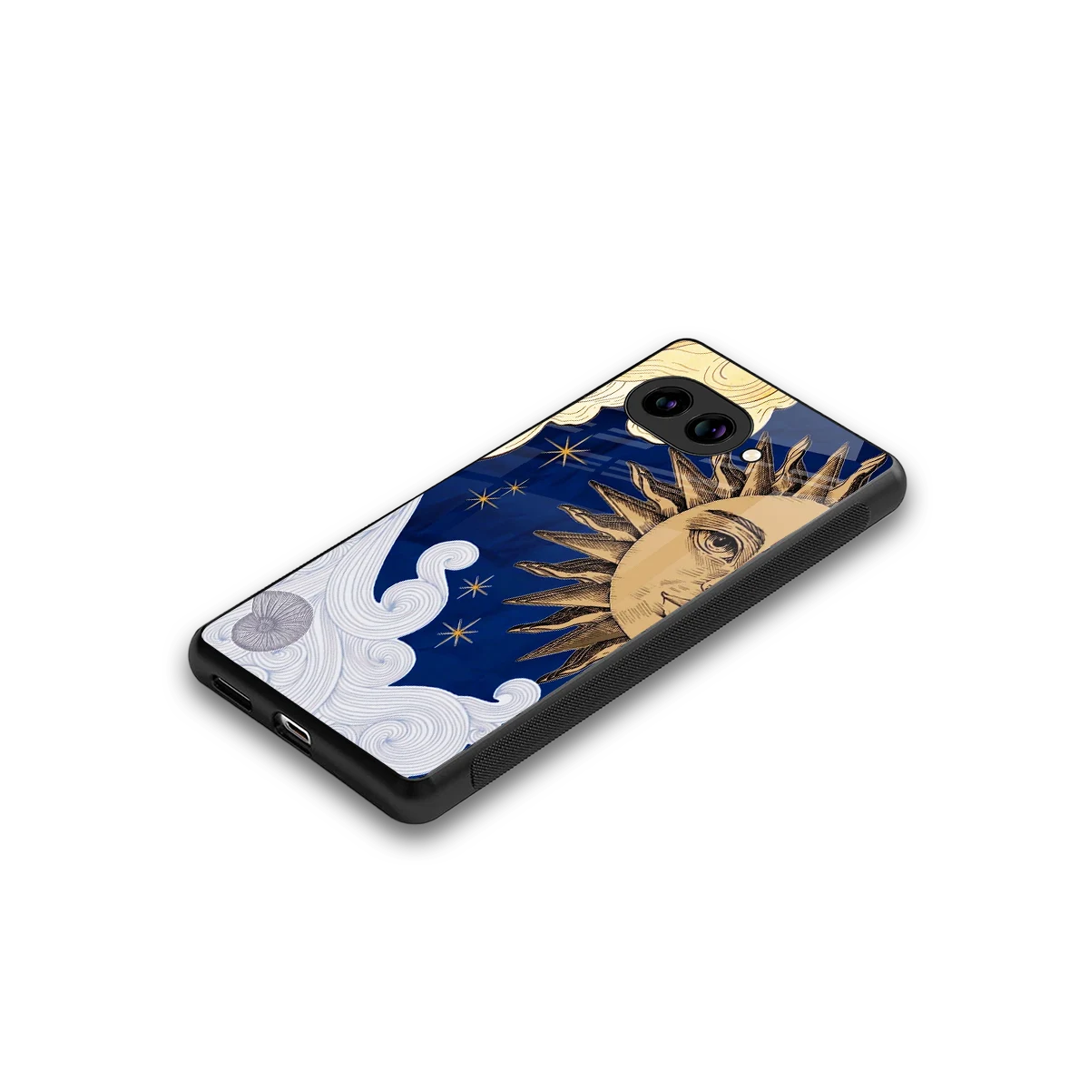 Solar Bliss stylish phone case for google pixel 9a | glossy glass and slim fit