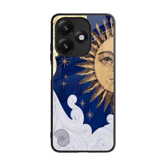 Solar Bliss back phone cover | glass case for redmi 12 5g