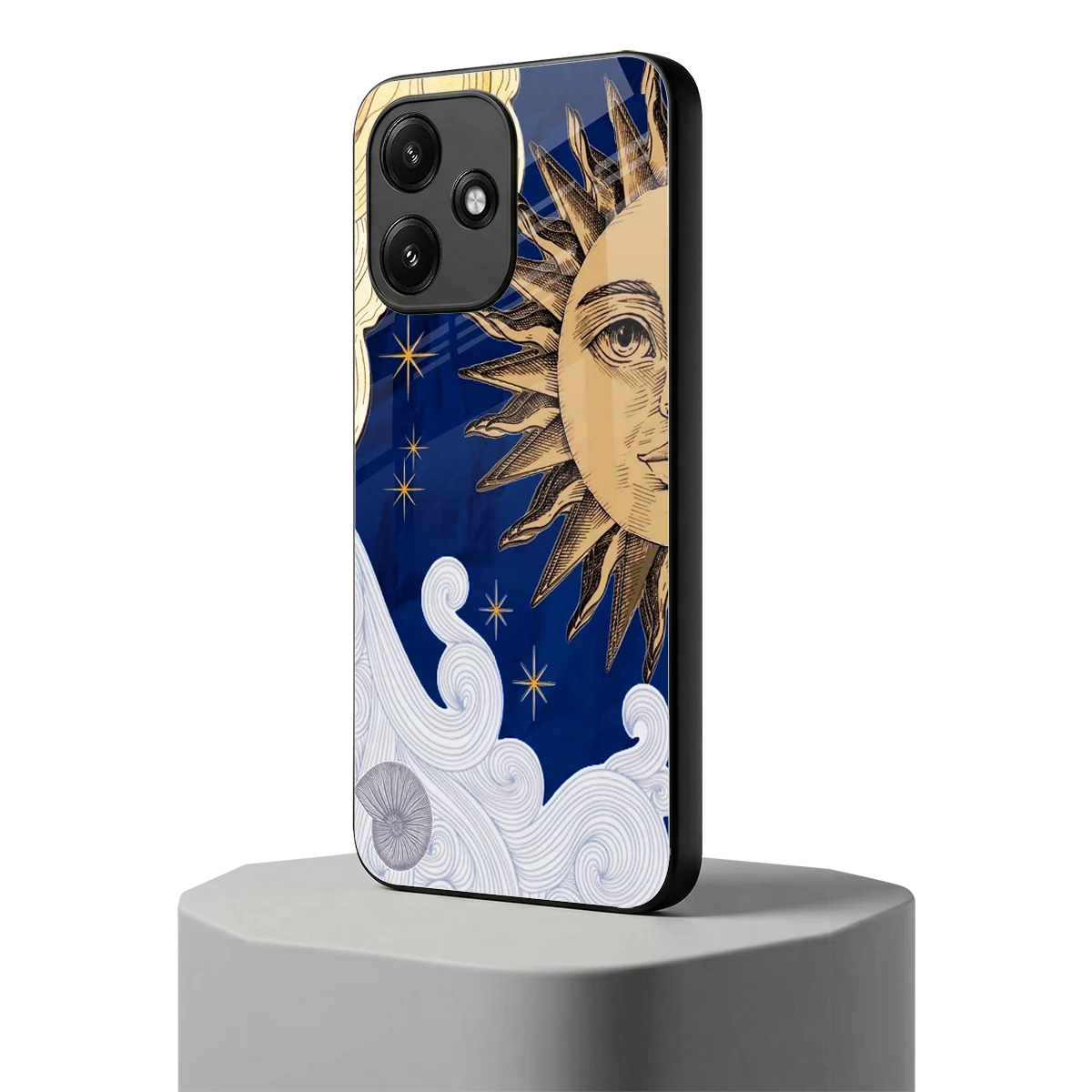 Solar Bliss redmi 12 5g mobile cover | shockproof glass phone case