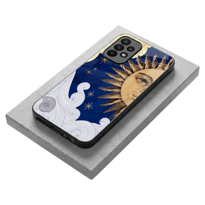 Solar Bliss stylish phone case for samsung galaxy a23 | glossy glass and slim fit