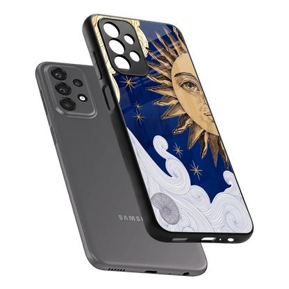 Solar Bliss sleek samsung galaxy a23 cover with tempered glass back and TPU edges