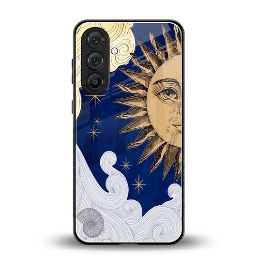 Solar Bliss back phone cover | glass case for samsung galaxy m35 5g