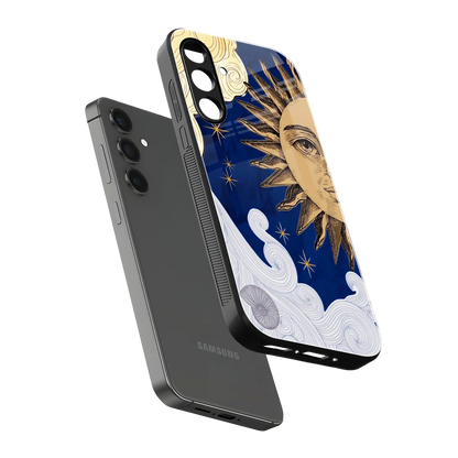 Solar Bliss sleek samsung galaxy a14 5g cover with tempered glass back and TPU edges