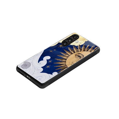 Solar Bliss stylish phone case for samsung galaxy m34 5g | glossy glass and slim fit
