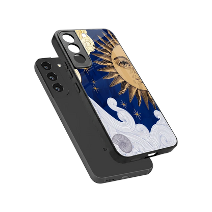 Solar Bliss sleek samsung galaxy s22 cover with tempered glass back and TPU edges