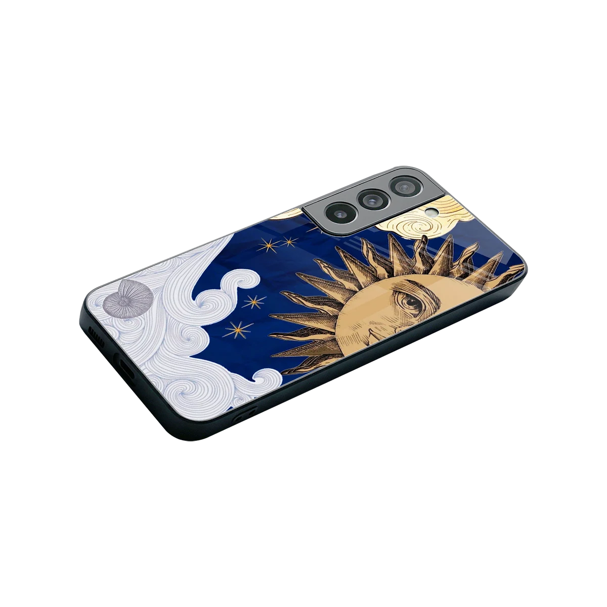 Solar Bliss stylish phone case for samsung galaxy s22 | glossy glass and slim fit