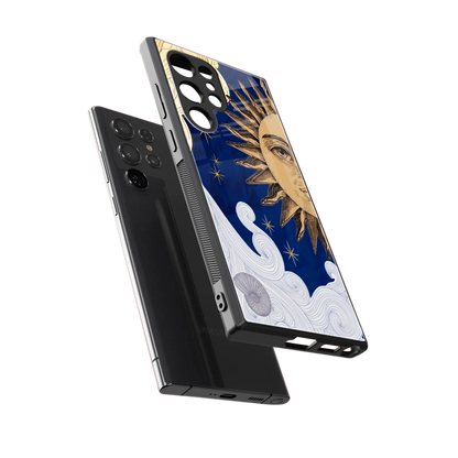 Solar Bliss sleek samsung galaxy s23 ultra cover with tempered glass back and TPU edges