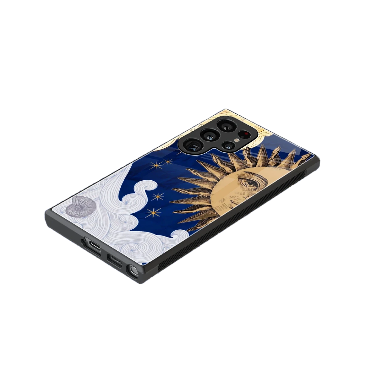Solar Bliss stylish phone case for samsung galaxy s24 ultra | glossy glass and slim fit