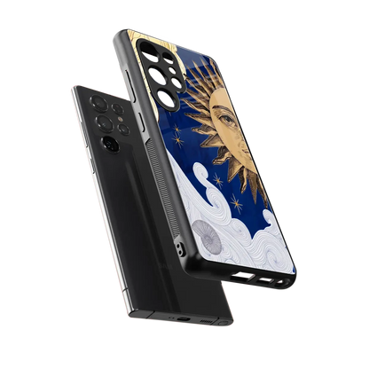 Solar Bliss sleek samsung galaxy s25 ultra cover with tempered glass back and TPU edges