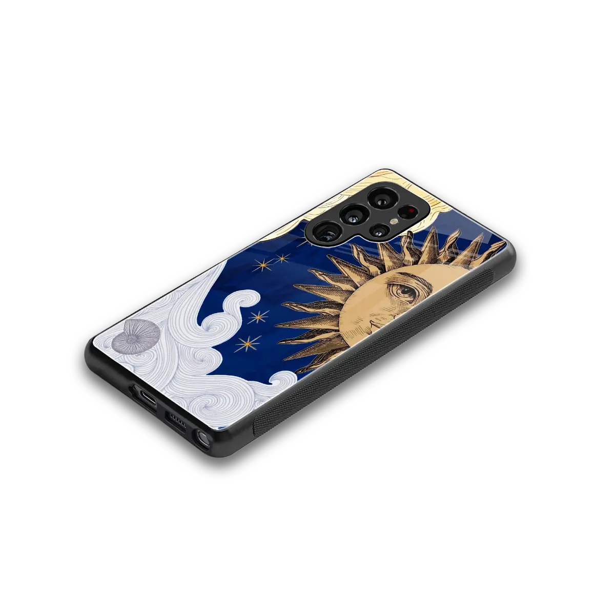 Solar Bliss stylish phone case for samsung galaxy s25 ultra | glossy glass and slim fit