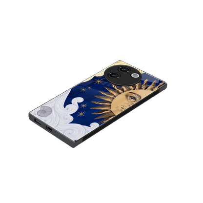 Solar Bliss stylish phone case for vivo v30e | glossy glass and slim fit