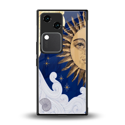 Solar Bliss back phone cover | glass case for vivo v30