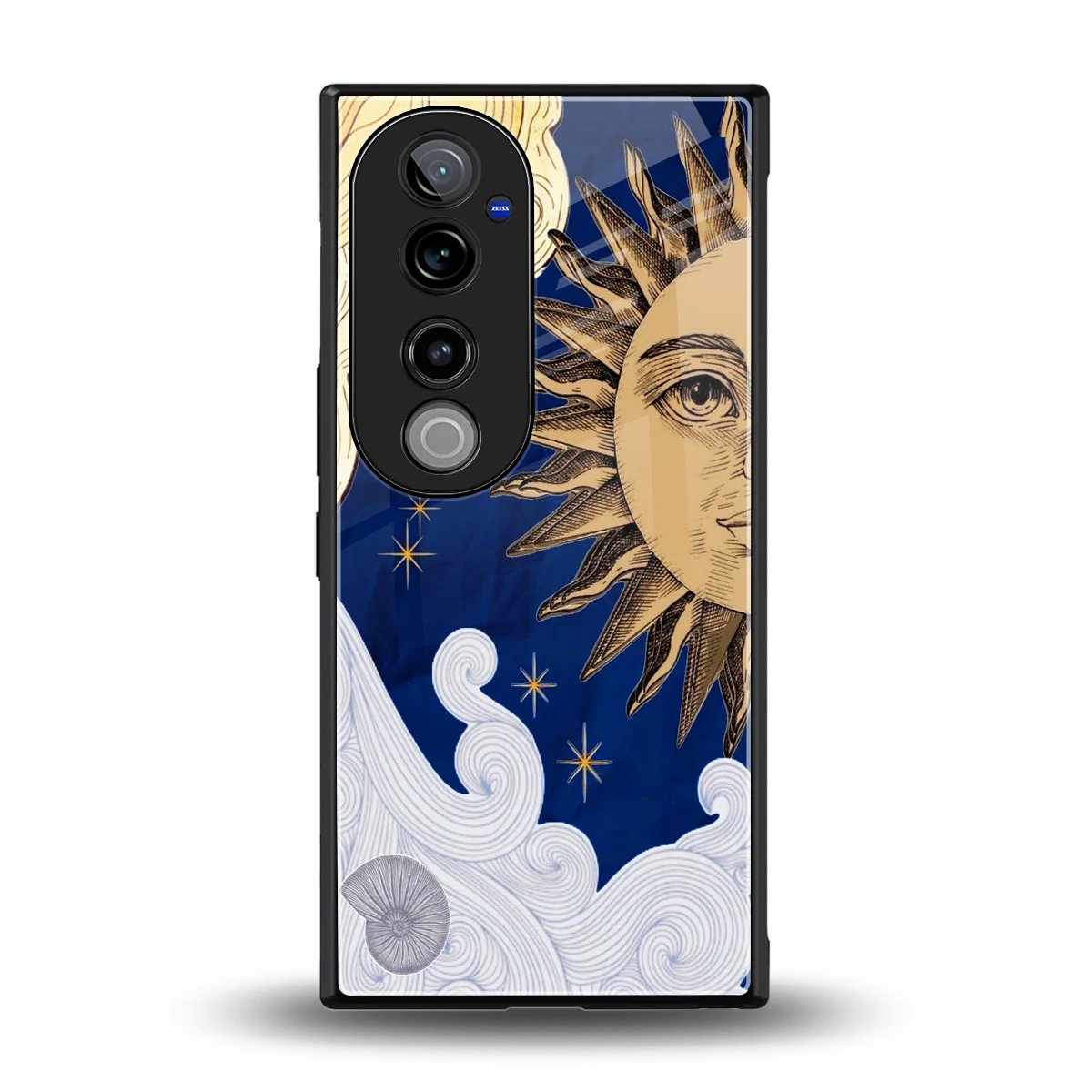 Solar Bliss back phone cover | glass case for vivo v40 pro