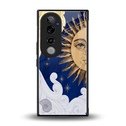 Solar Bliss back phone cover | glass case for vivo v40 pro