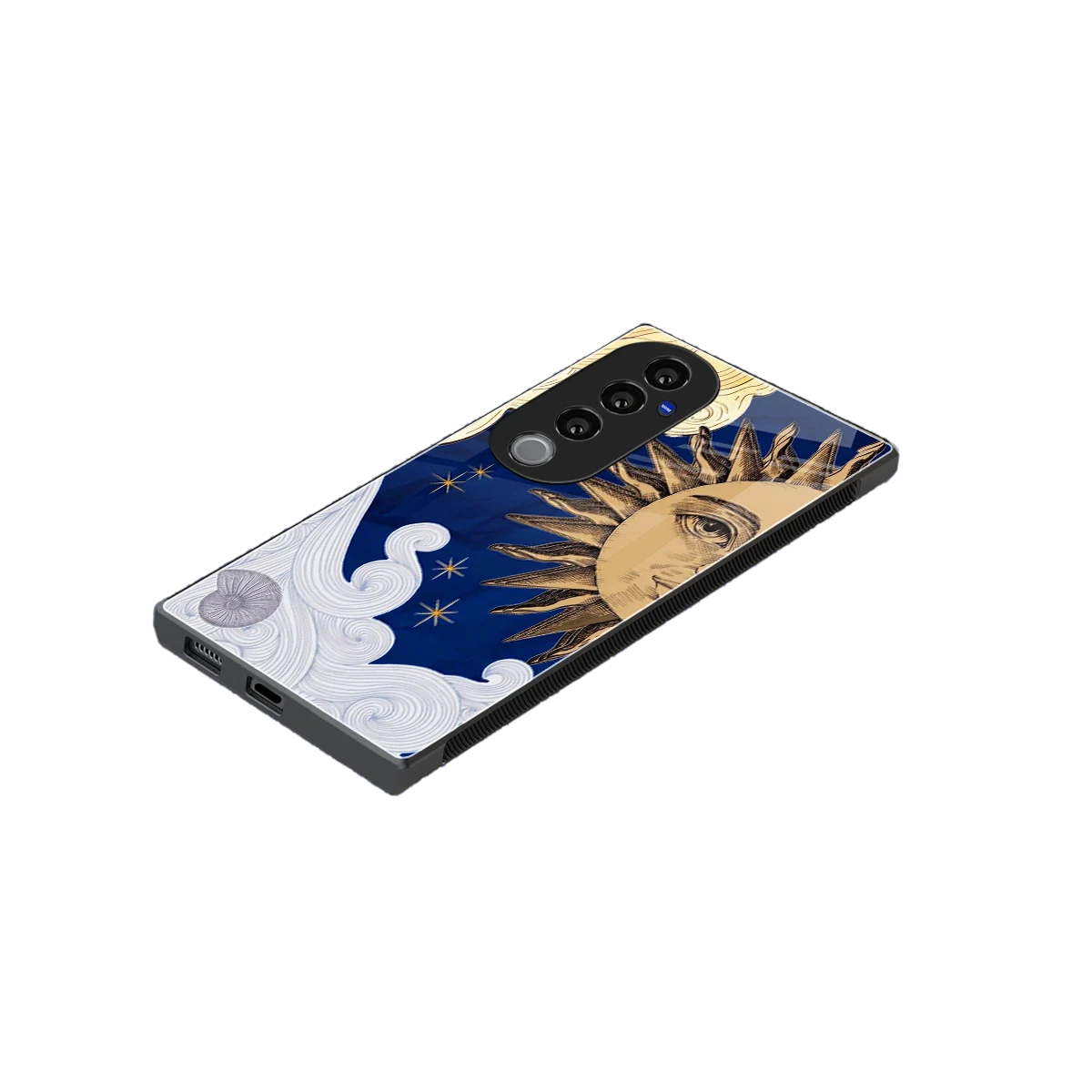 Solar Bliss stylish phone case for vivo v40 pro | glossy glass and slim fit