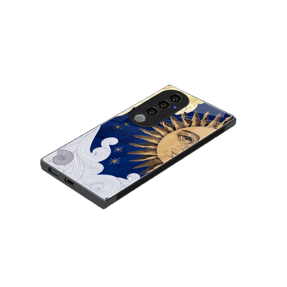 Solar Bliss stylish phone case for vivo v40 pro | glossy glass and slim fit