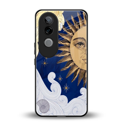 Solar Bliss back phone cover | glass case for vivo v40e