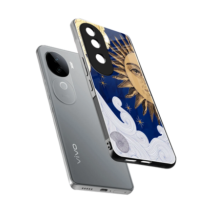 Solar Bliss sleek vivo v40e cover with tempered glass back and TPU edges