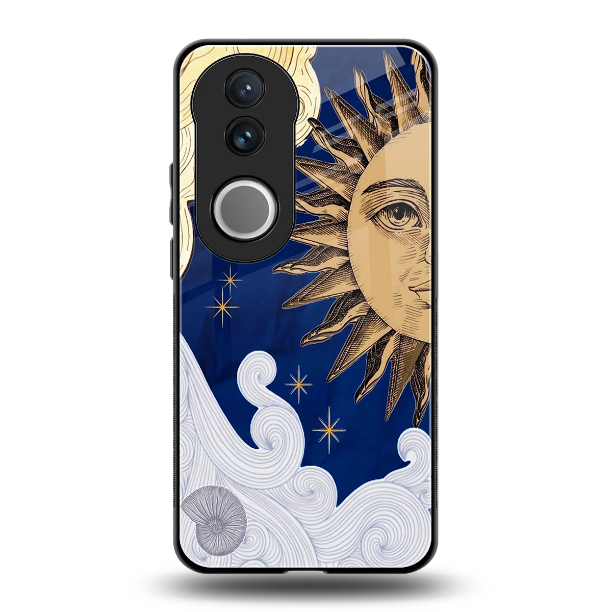 Solar Bliss back phone cover | glass case for vivo v50