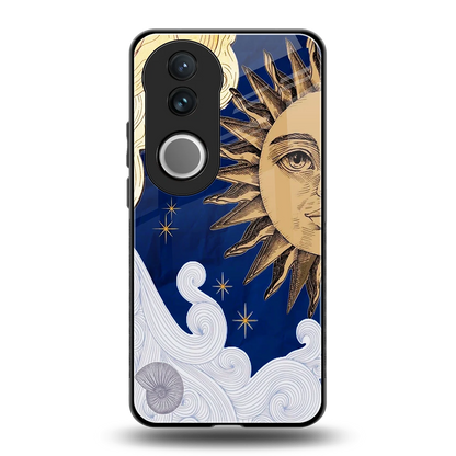 Solar Bliss back phone cover | glass case for vivo v50
