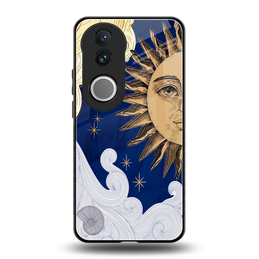 Solar Bliss back phone cover | glass case for vivo v50