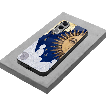 Solar Bliss stylish phone case for vivo v70 fe | glossy glass and slim fit