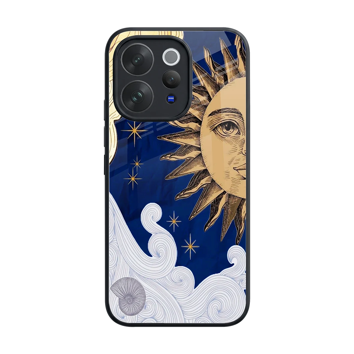 Solar Bliss back phone cover | glass case for vivo v70 elite