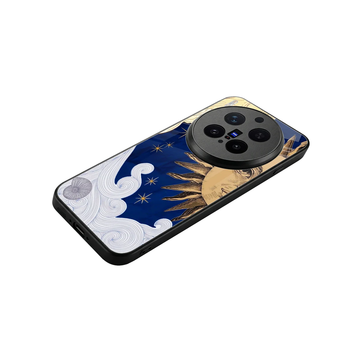 Solar Bliss stylish phone case for vivo x300 pro | glossy glass and slim fit