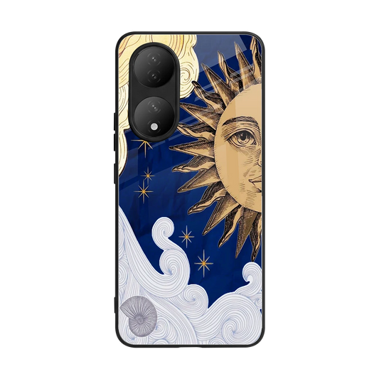 Solar Bliss back phone cover | glass case for Vivo-y100