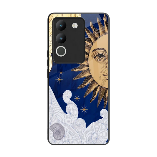 Solar Bliss back phone cover | glass case for vivo y200 5g