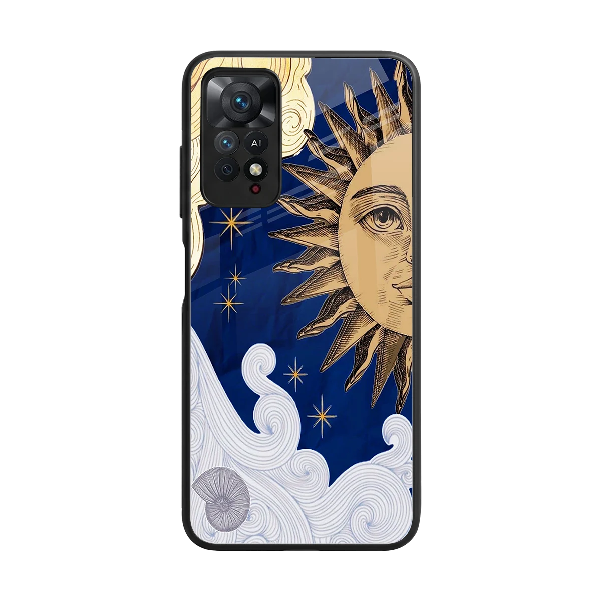 Solar Bliss back phone cover | glass case for redmi note 11 pro