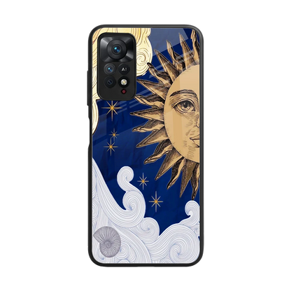 Solar Bliss back phone cover | glass case for redmi note 11 pro