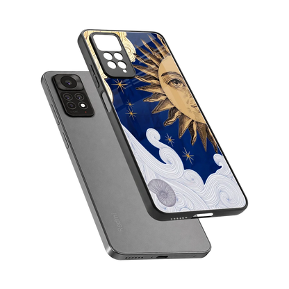 Solar Bliss sleek redmi note 11 pro cover with tempered glass back and TPU edges